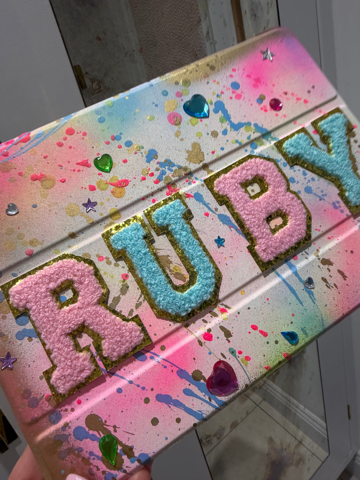 Personalised Gem iPad Cases 💘💎 ( Max 6 letters )