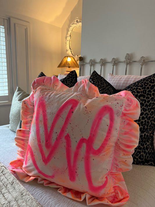 Spray painted Cushion cover π