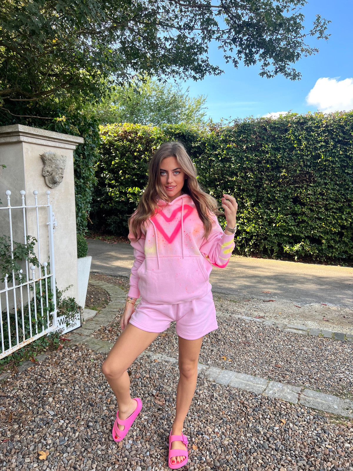 Baby pink short sets ππ