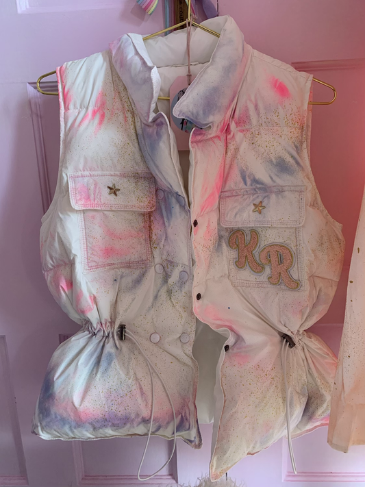 Stardust body warmer with initials