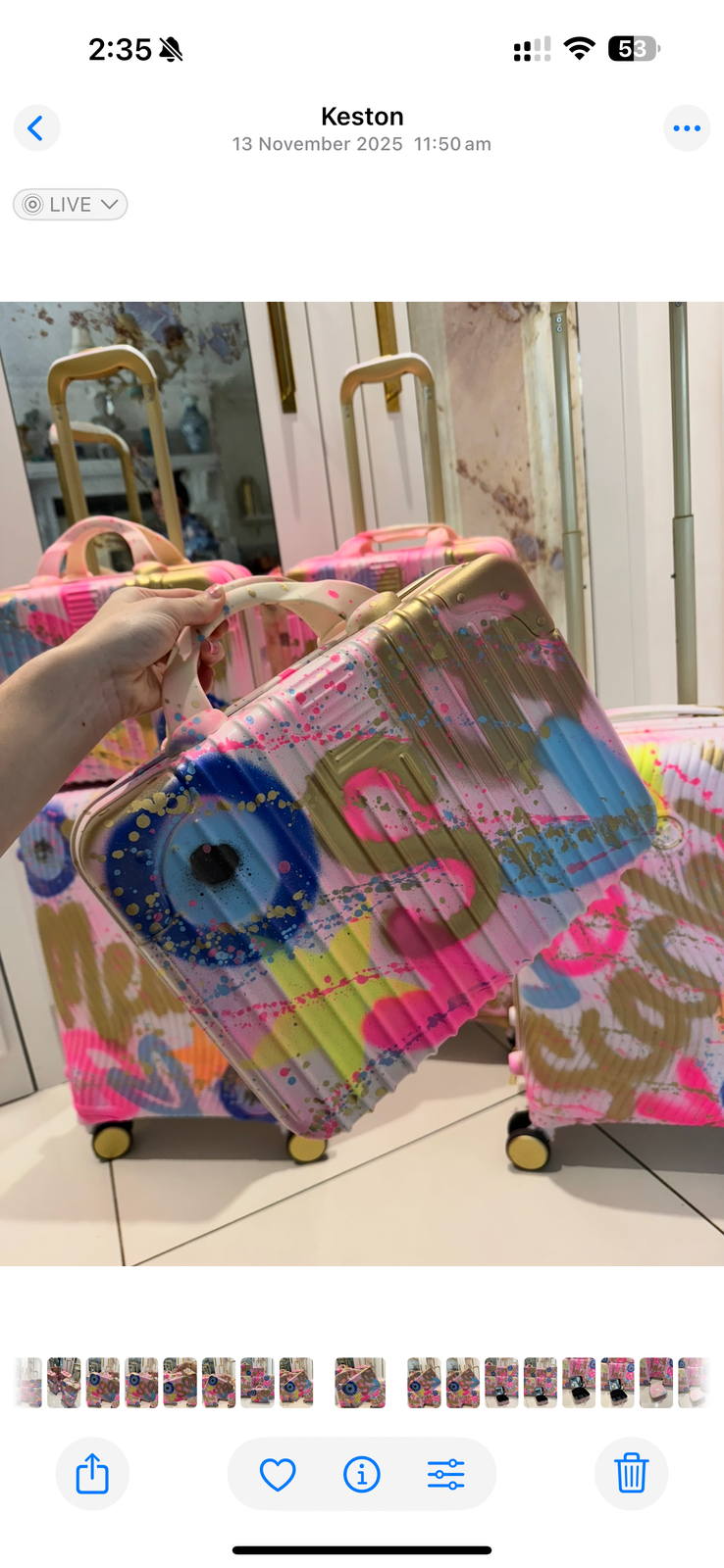 Grafiti Hand luggage & vanity case π