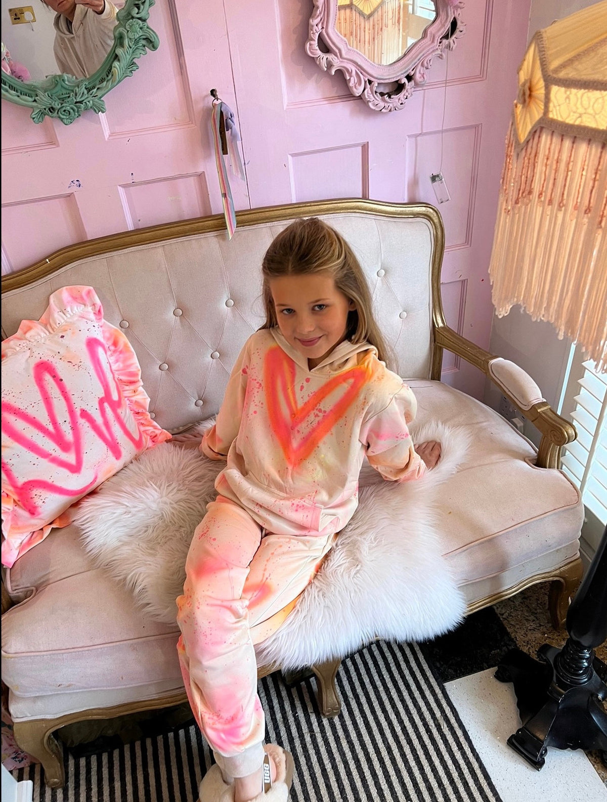Children’s tan 🧡💗 tracksuits