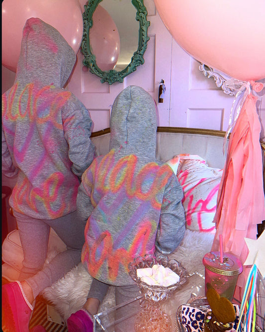 Childrenโs grey hoodies sets ๐๐