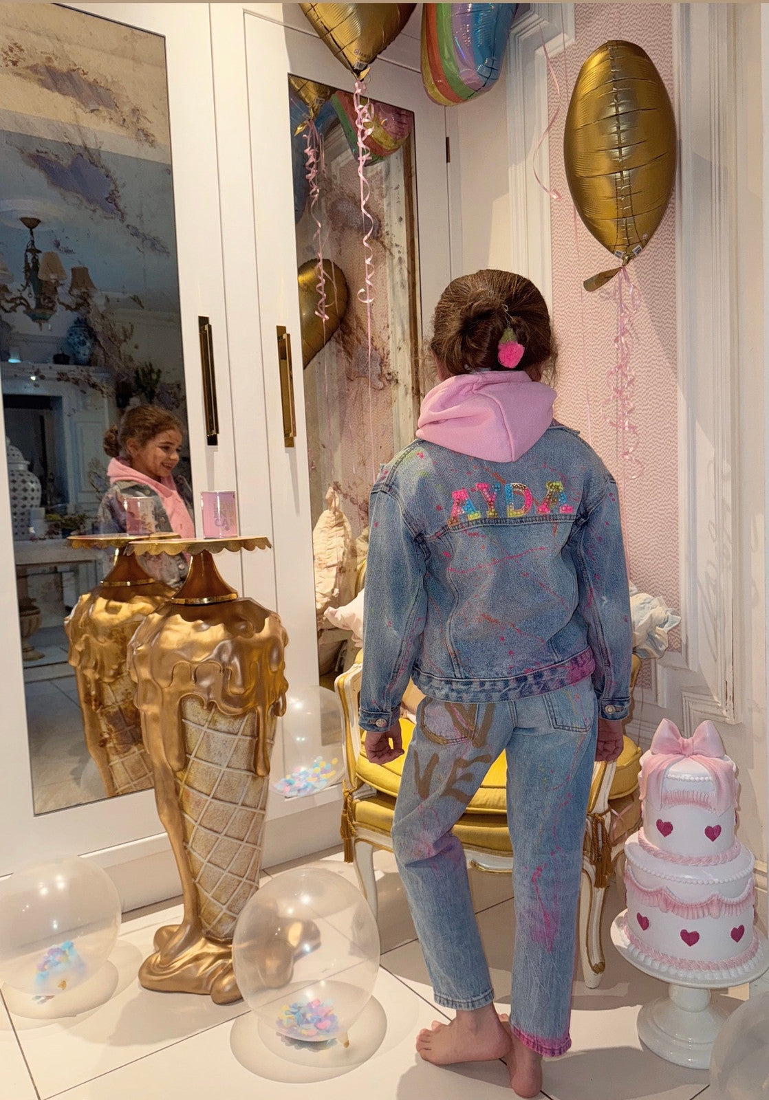 Children’s personalised Denim jackets 🌈