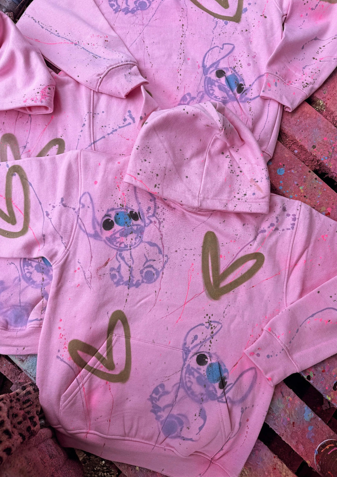 Stich children’s hoodies 💘💜