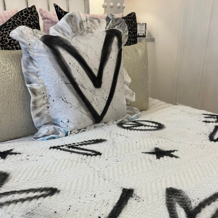 Spray painted Cushion cover π€