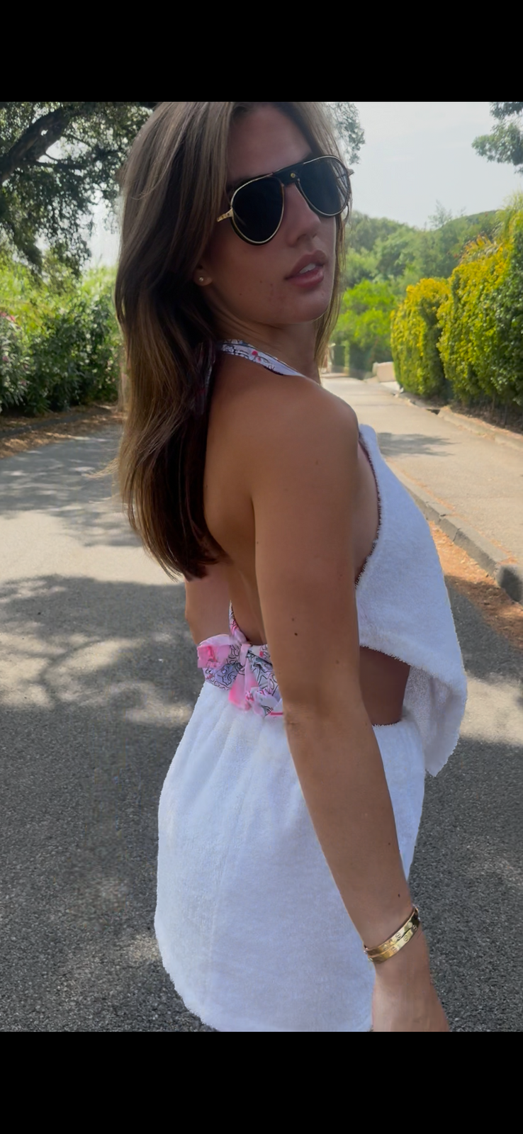 Towelling Bandanna backless set π