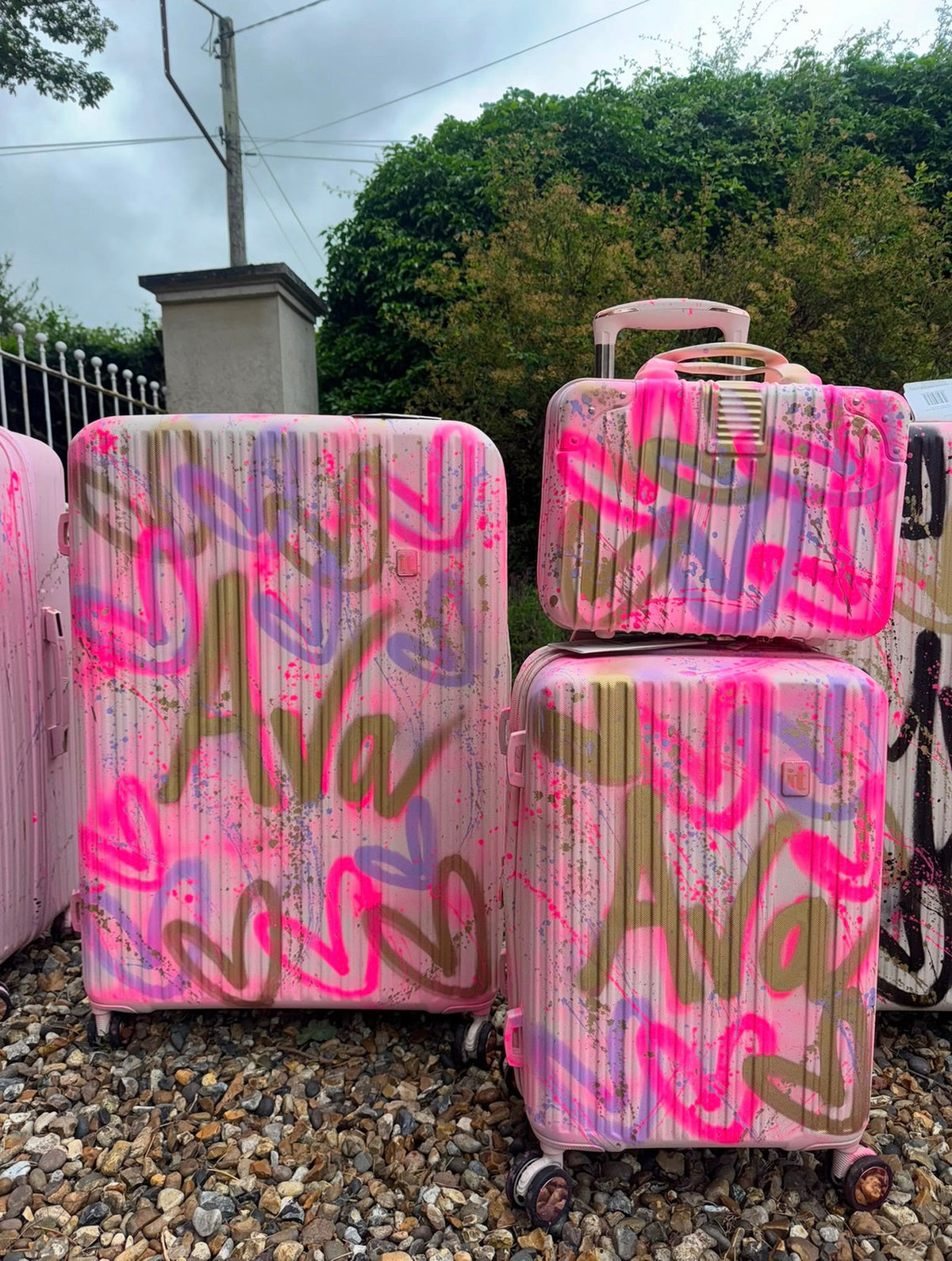 Set of 3 suitcases set 💗✨