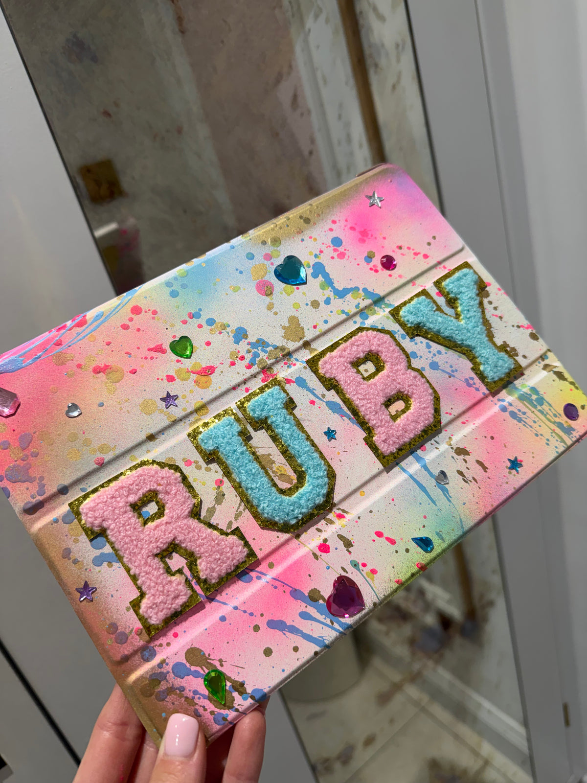 Personalised Gem iPad Cases 💘💎 ( Max 6 letters )