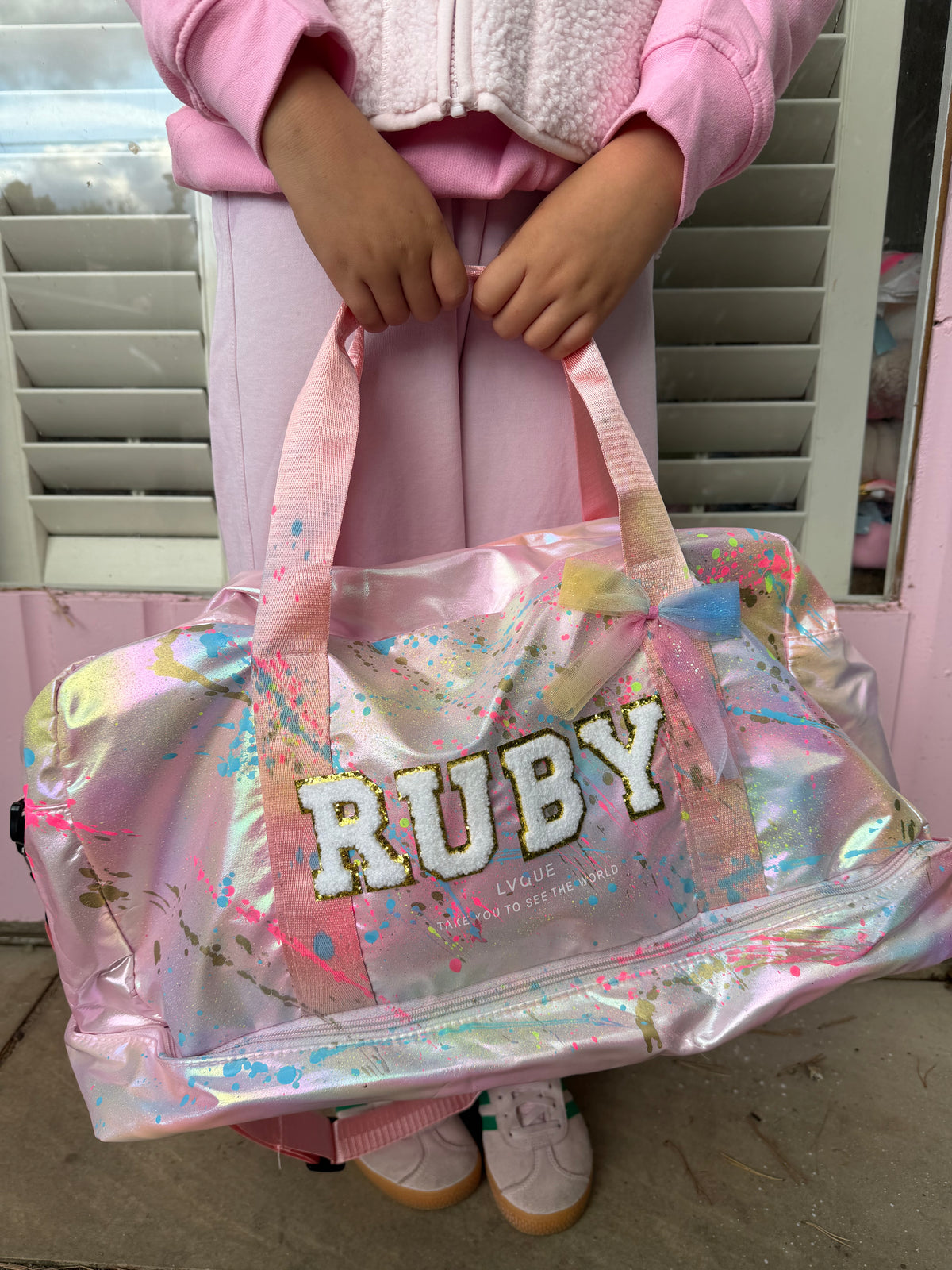 Personalised sleepover bag 💗 ( max 6 letters )