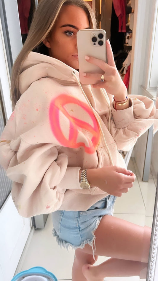 Tan ruched hoodies  ✨😍🫶🏻🌈