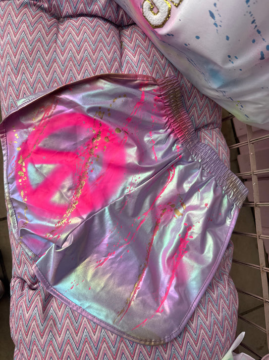 Children’s metallic Shorts 💜✨