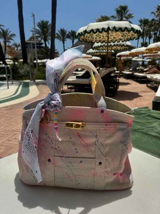 Bandanna tote 🩷🩵💜💛