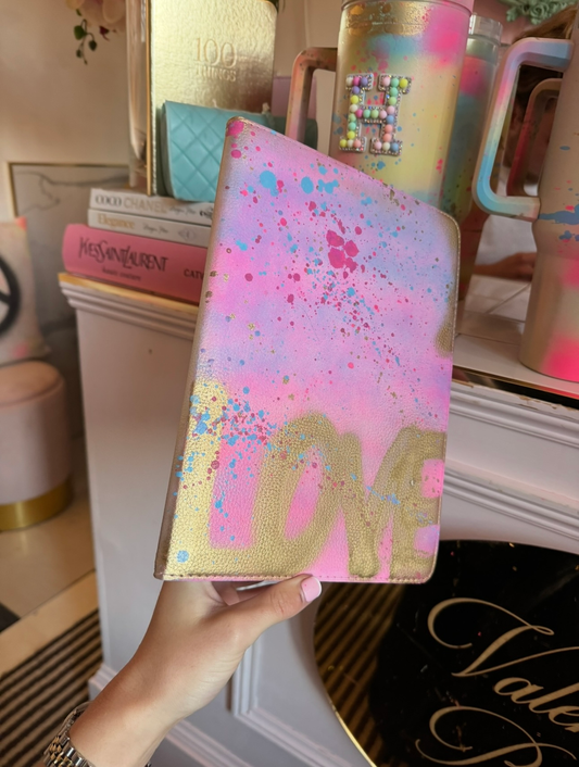 Spray painted iPad cases 🩷