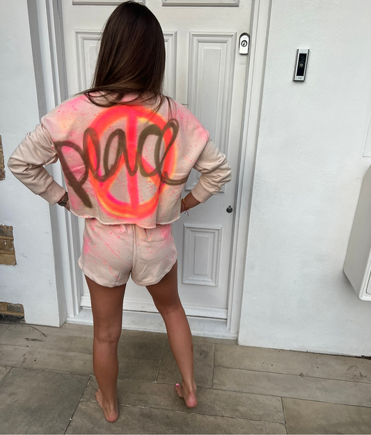 Tan short sets 😍🧡