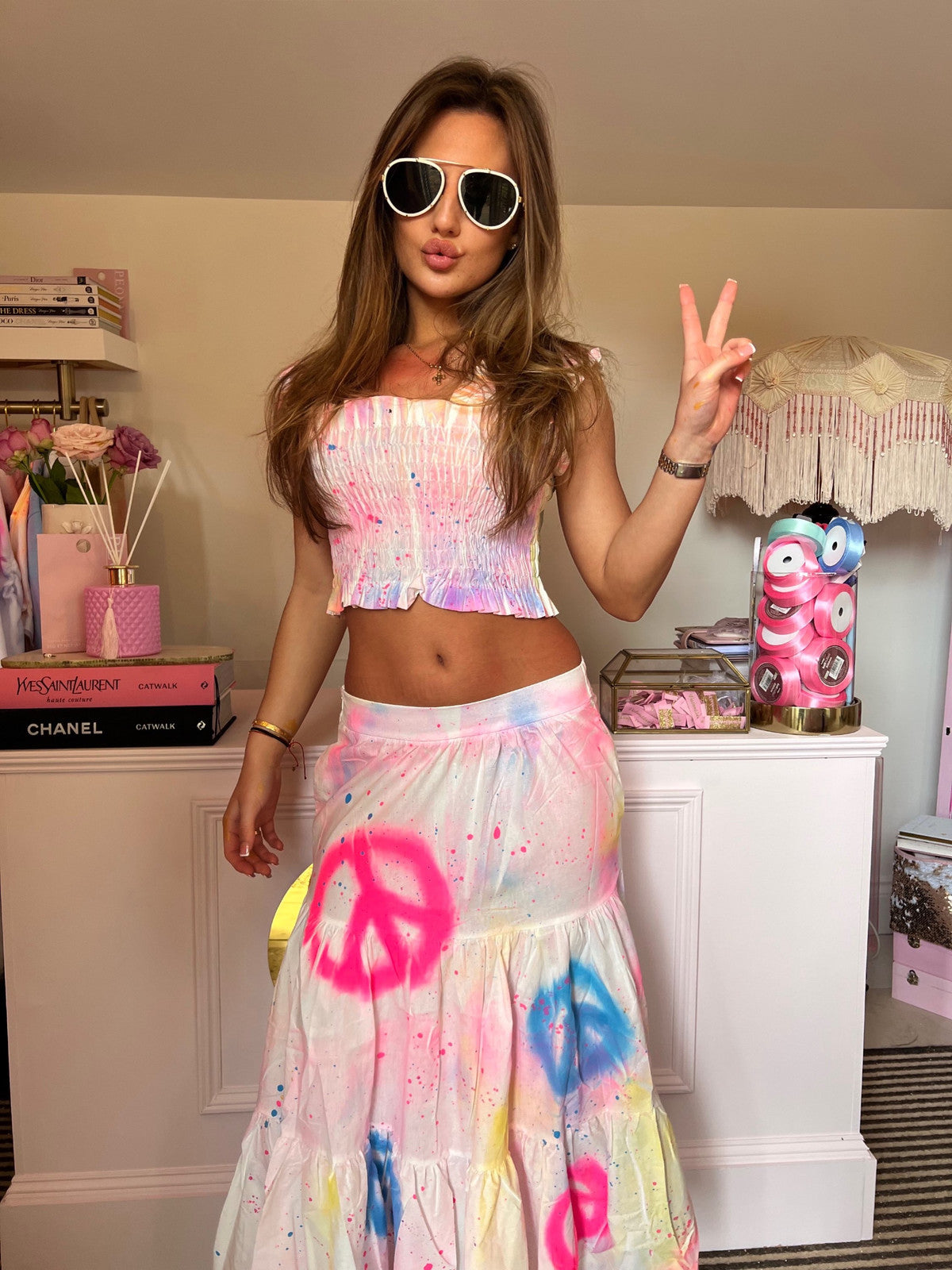 Two piece 🧡✨💗☮️✌🏽
