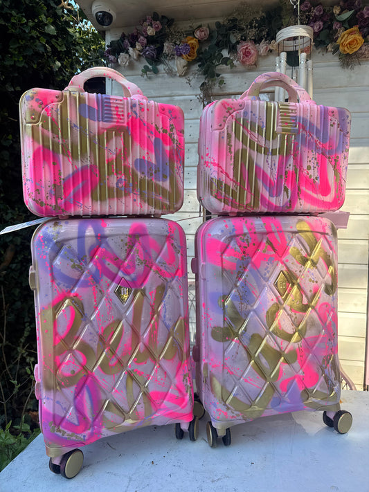 Hand luggage suitcase & vanity 🩷💜