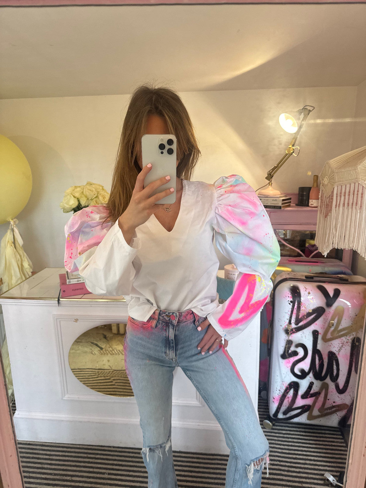 Puff shoulder skirts 🌈✨