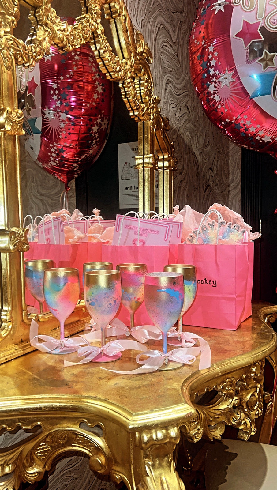 Candy spray wine Glasses ✨💘🌈🫶🏻💛🌈