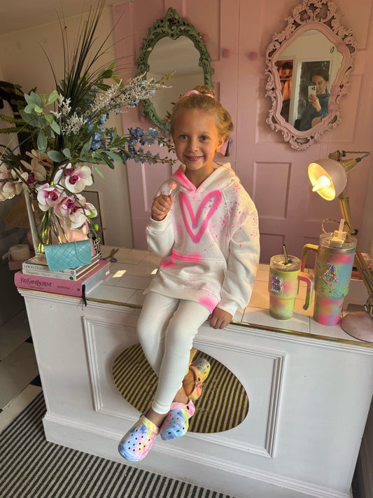 Kids oversized hoodie & leggings 💗