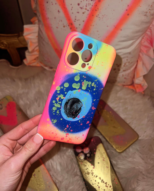Spray pained Phone cases 💗💛💚💙✨