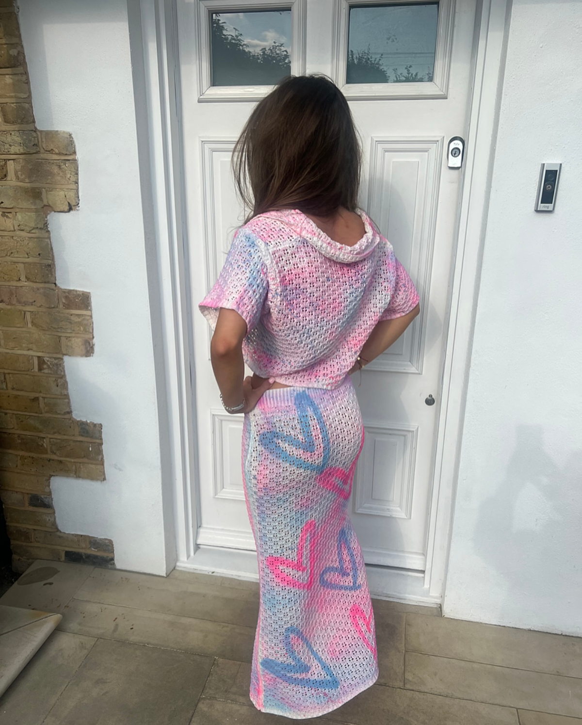 Cropped knitted two - peice ✨💗🌴