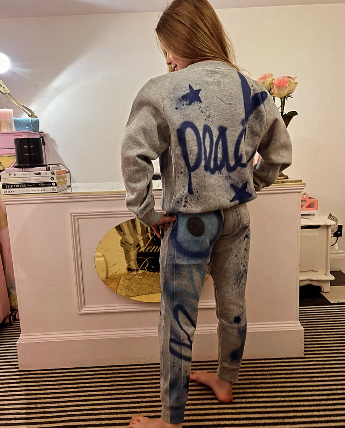 Children’s grey evil eye tracksuits 💗💙✨🧿