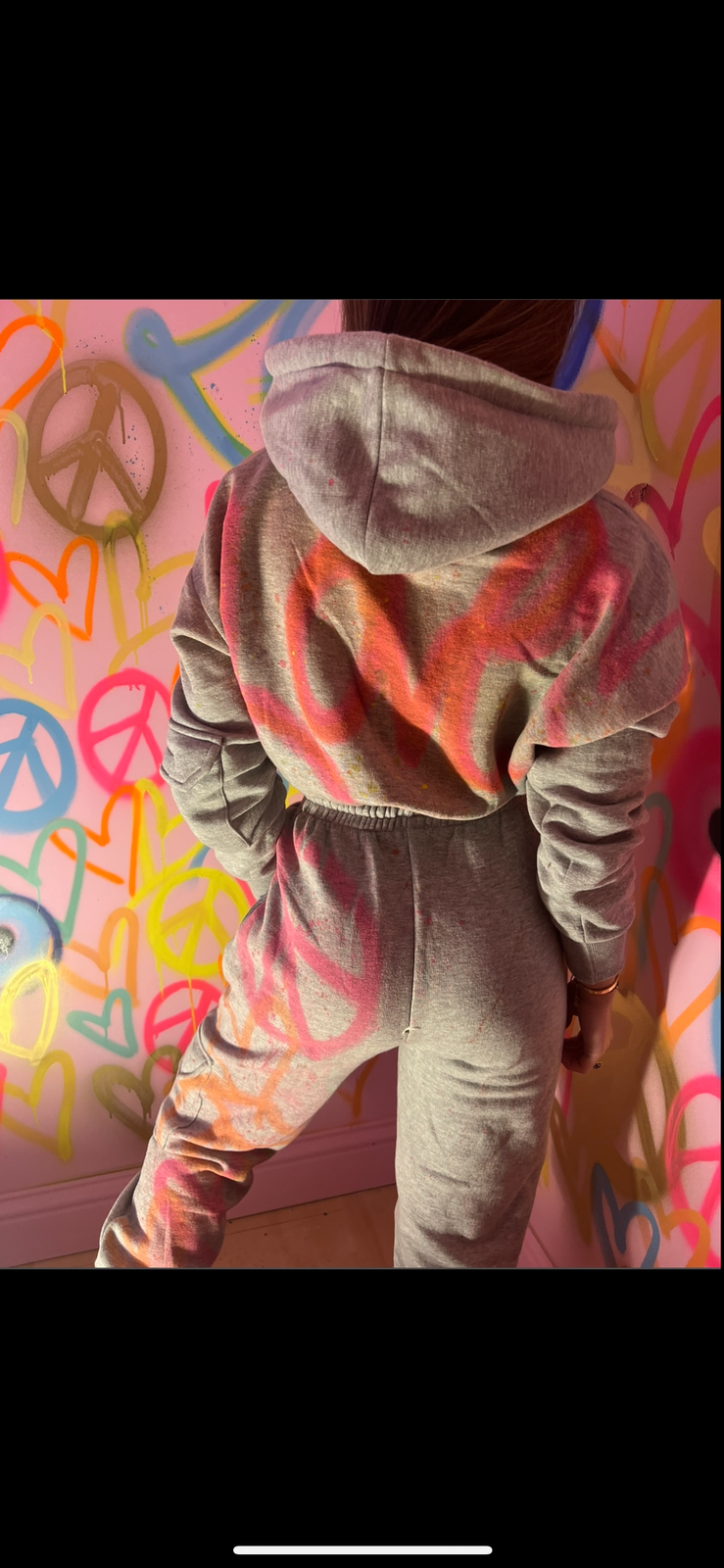Grey cropped tracksuits 🫶🏻