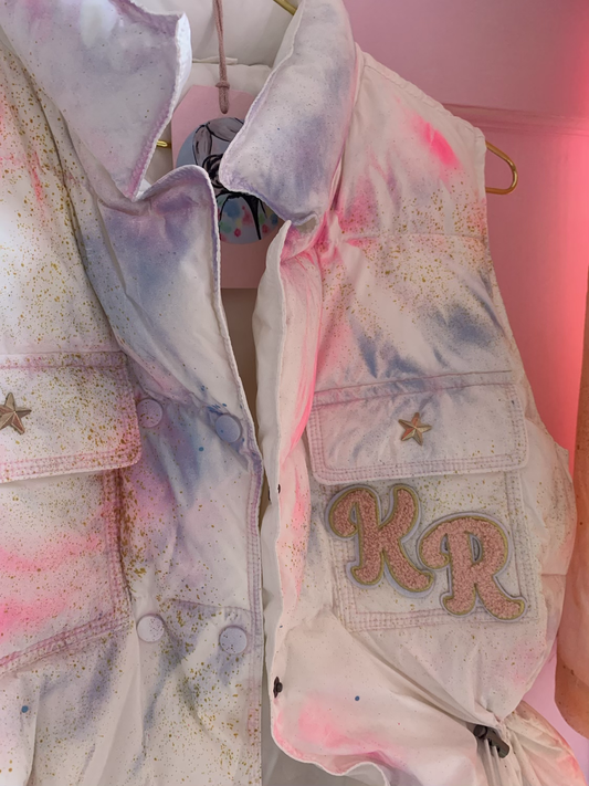 Stardust body warmer with initials