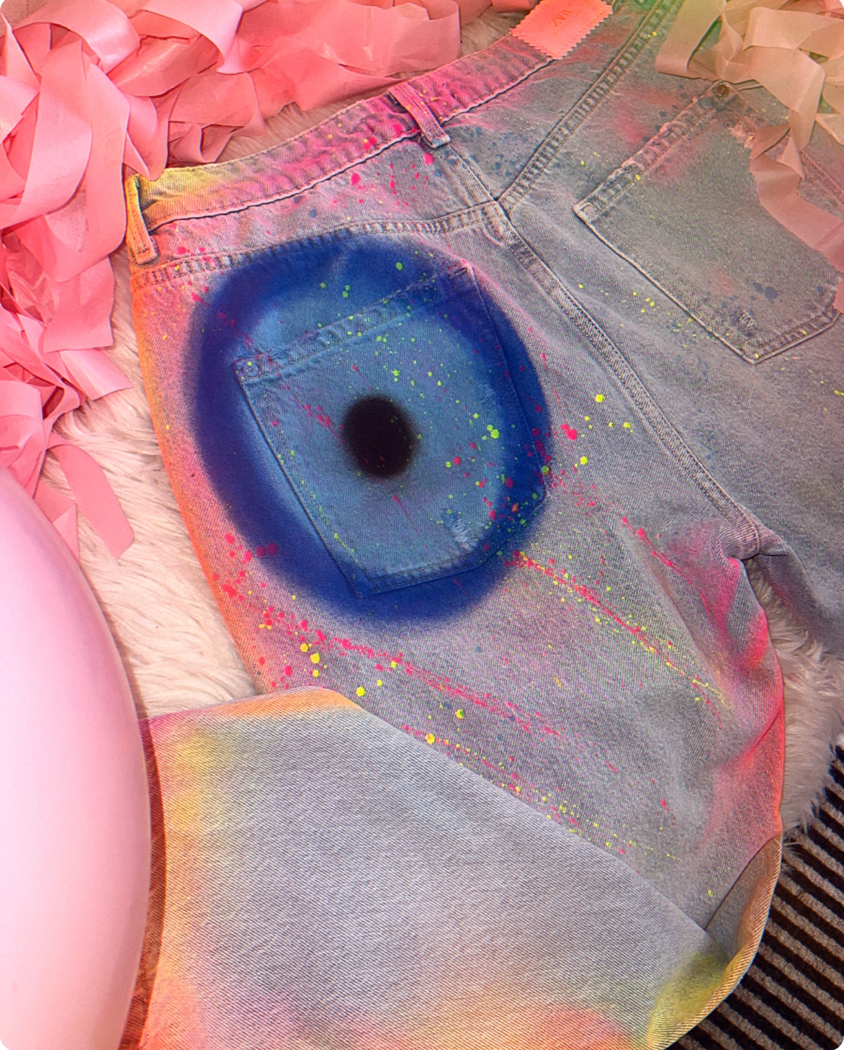 Evil eye jeans 🧿✨🫶🏻🩵