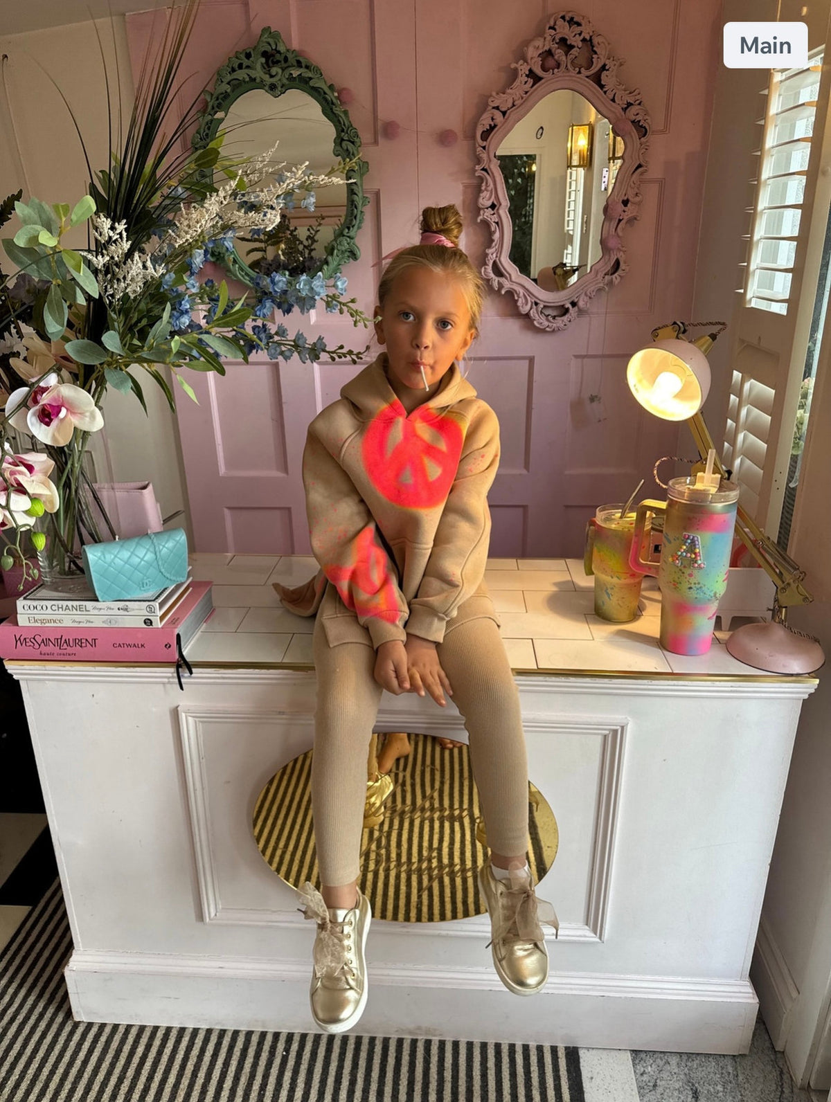 SALE 🩷 children’s tan hoodie sets