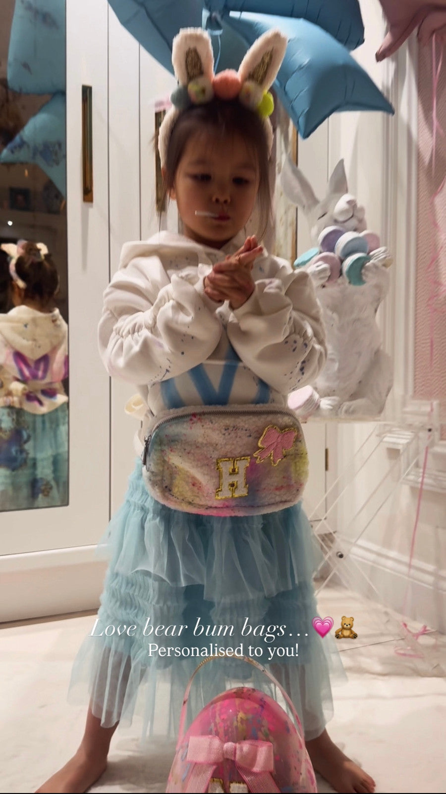LOVE Bear bum bags 💗🧸 personlised to you