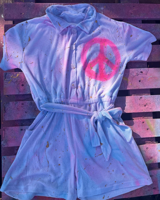 Candy toweling jumpsuit ☮️💗✌🏽