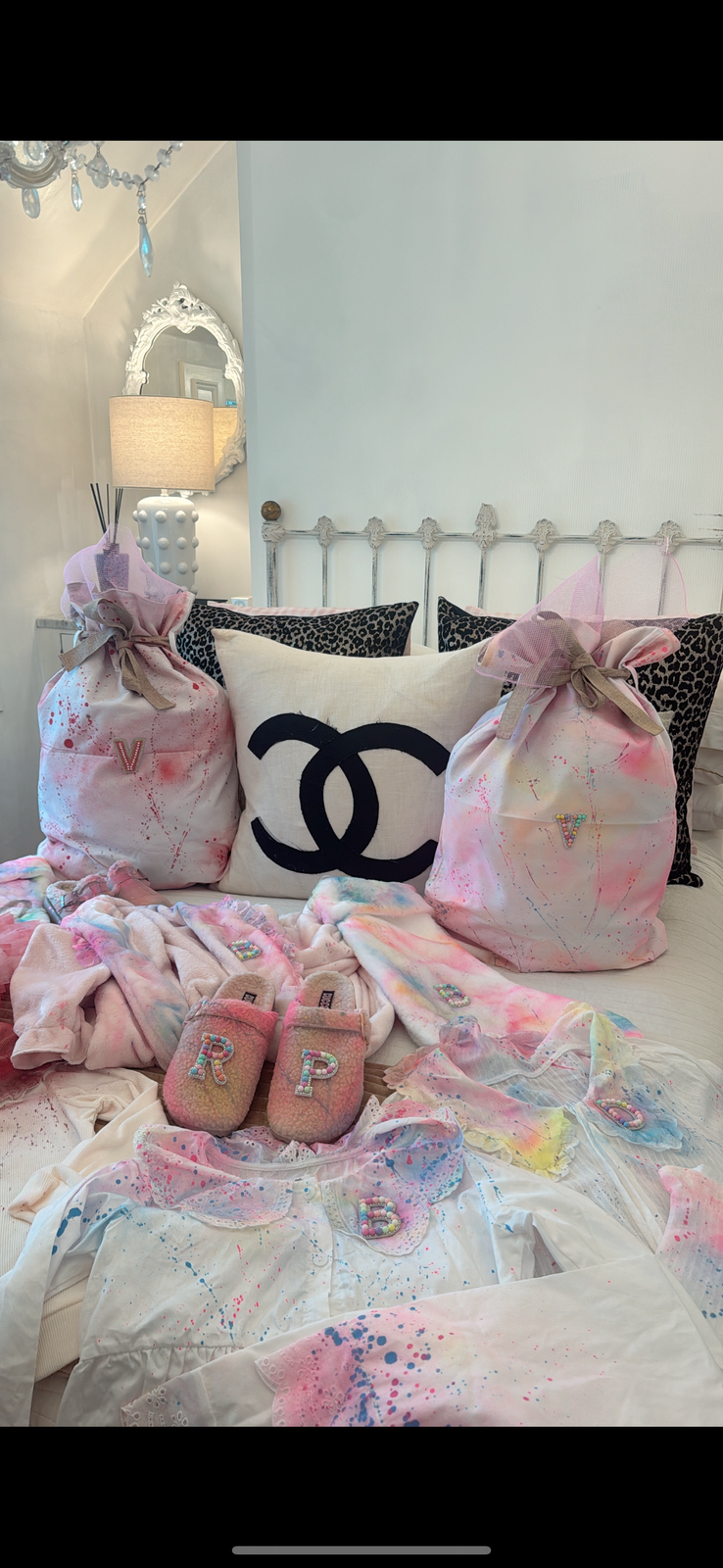 Personalised Christmas sacks 💗