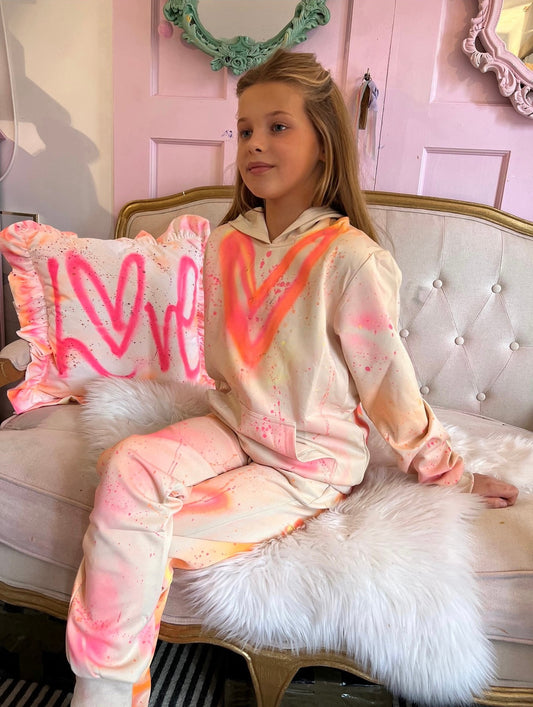 Children’s tan 🧡💗 tracksuits