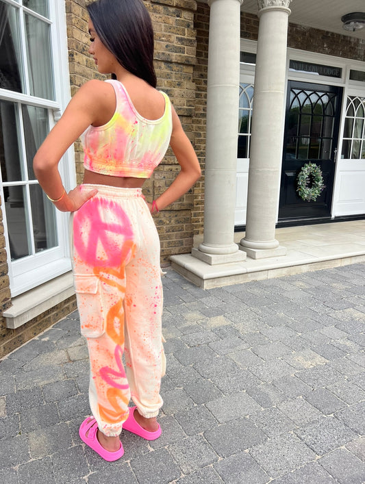 Cream jogger set