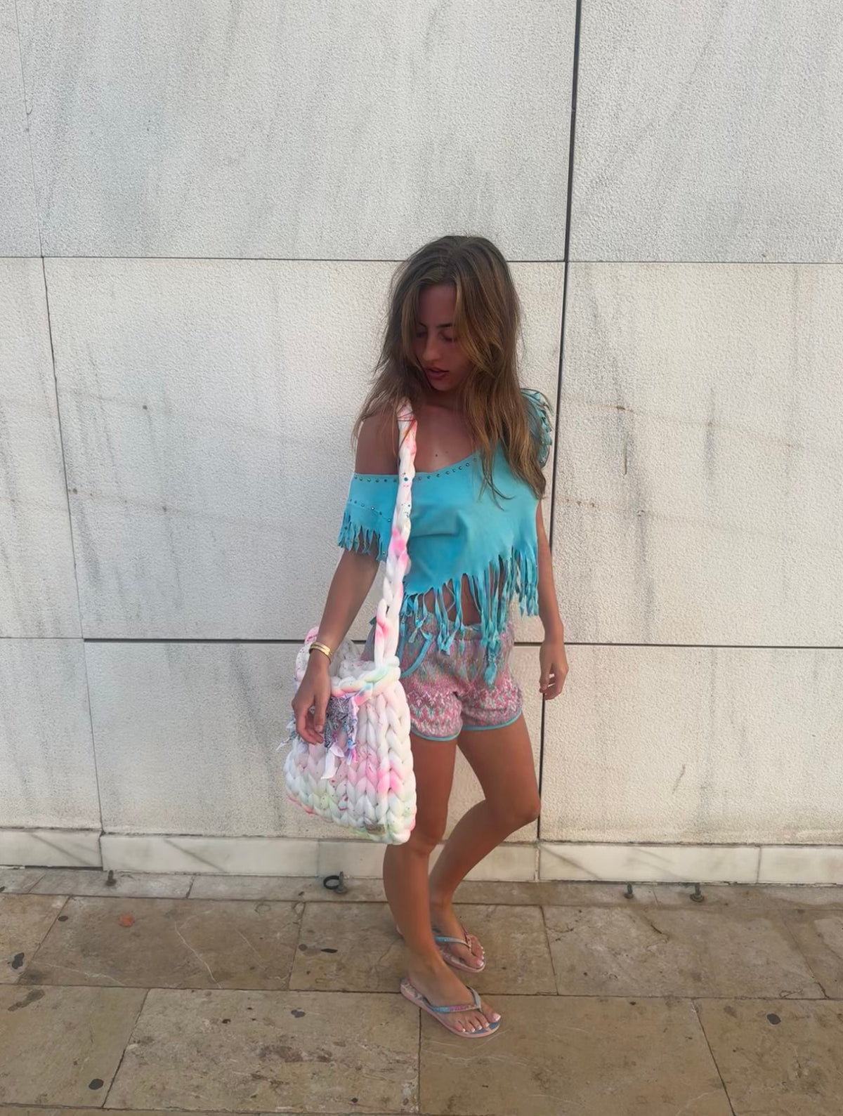 The Boho Chunky Knit Spray Bag ☮️