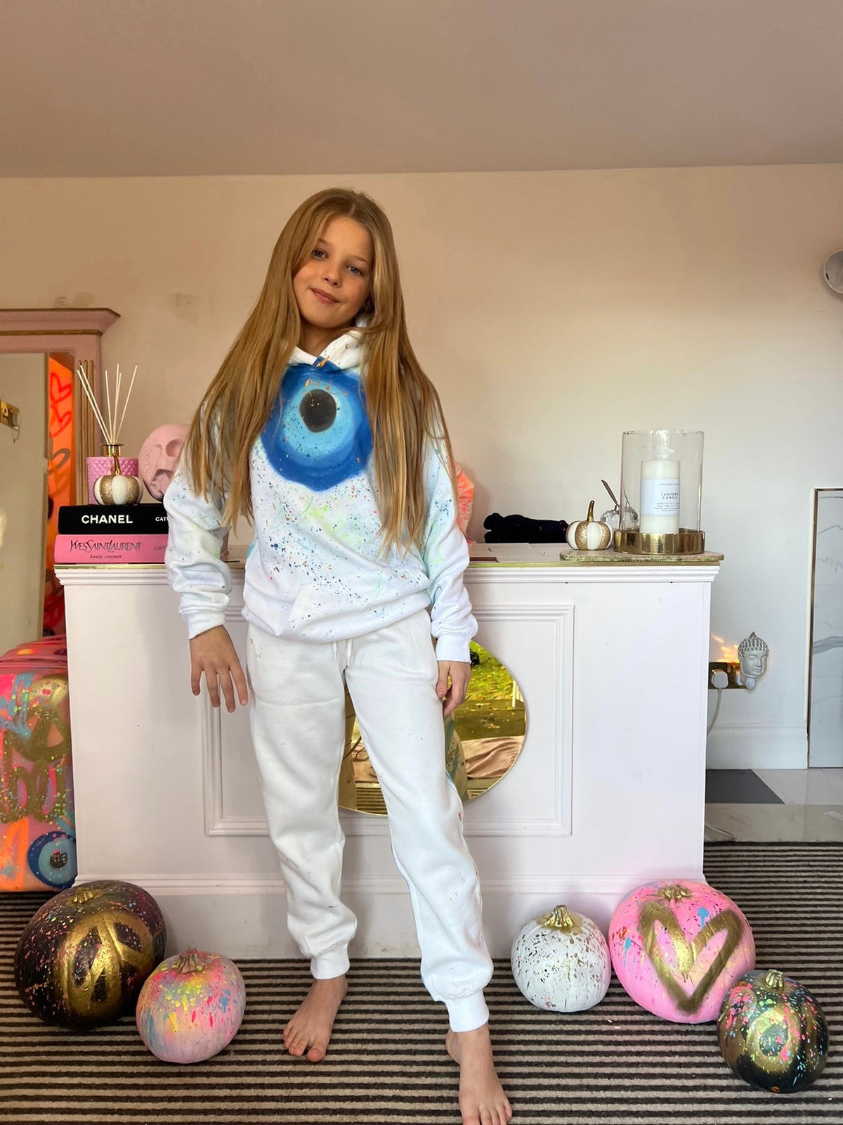 Girls evil eye tracksuits 💙😍