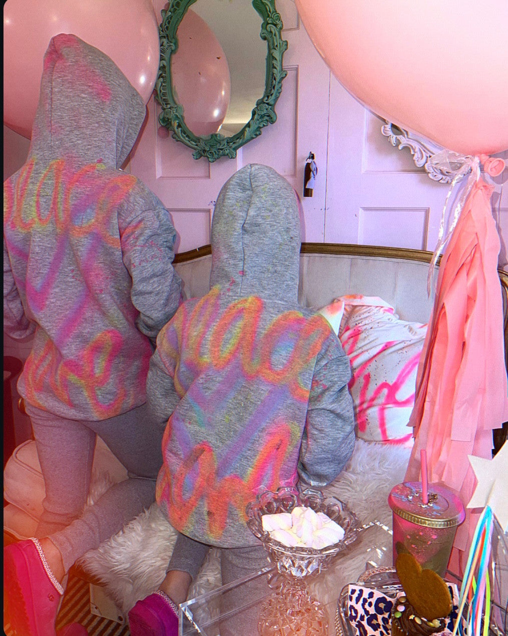 Children’s grey hoodies sets 💗💘