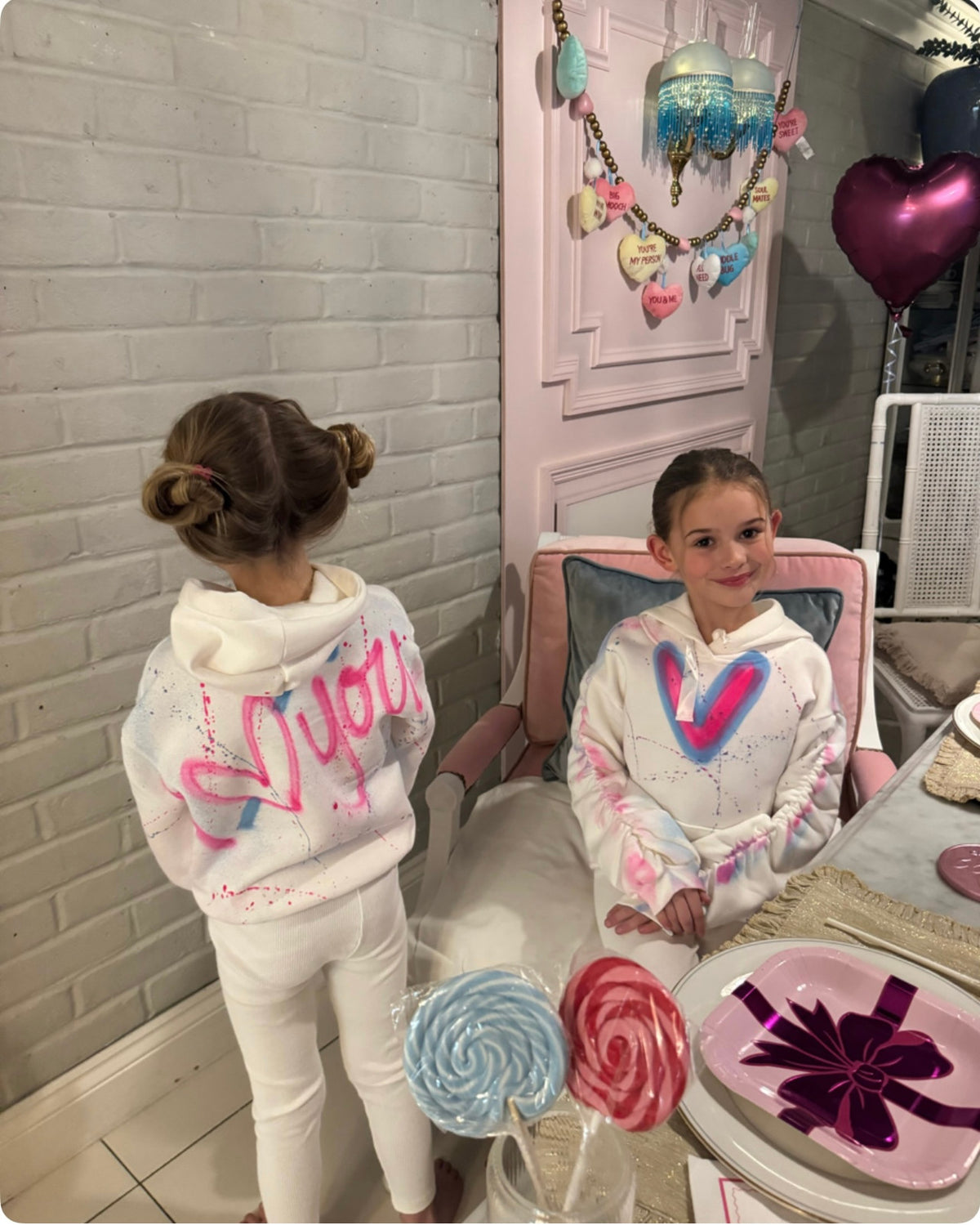 Children’s ruched hoodie & leggings 💘