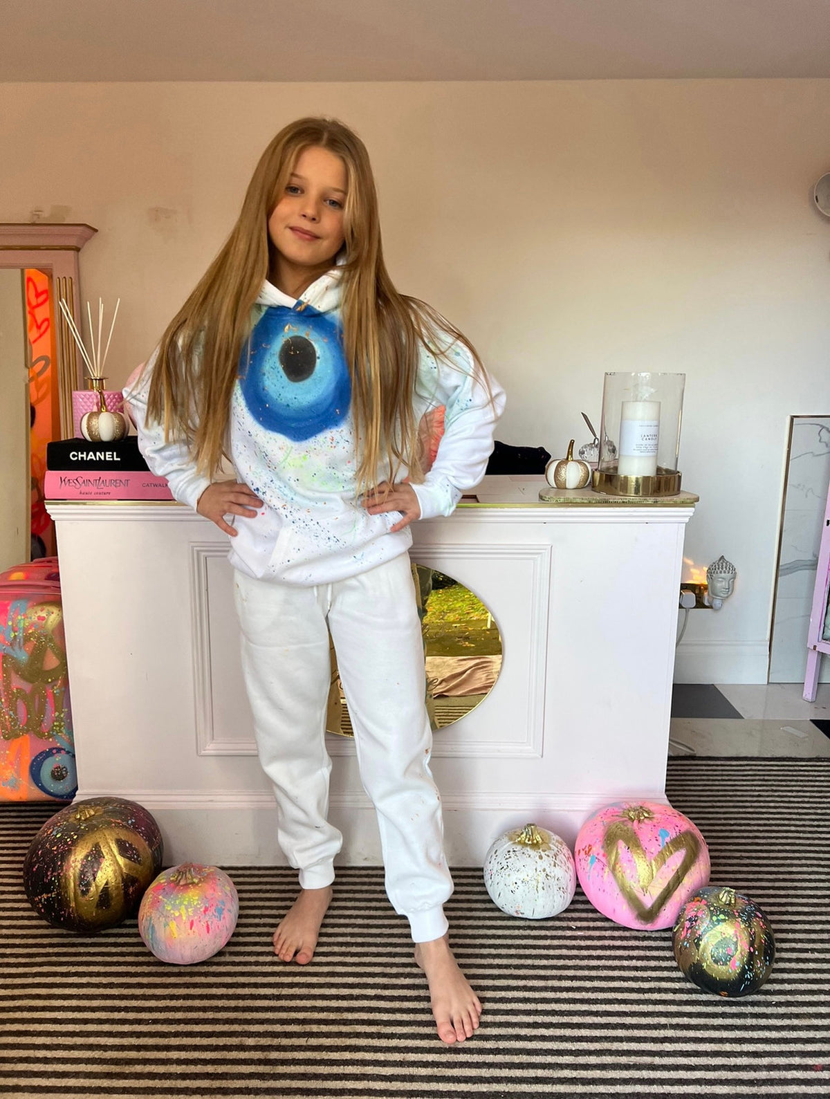 Girls evil eye tracksuits 💙😍