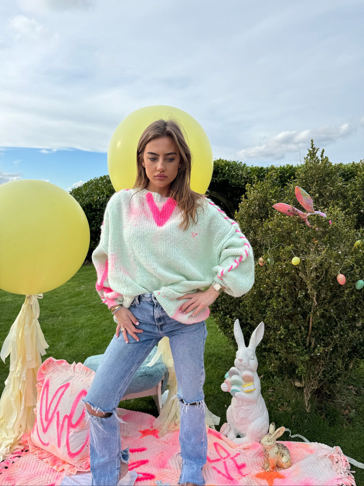 Mint knitted jumpers