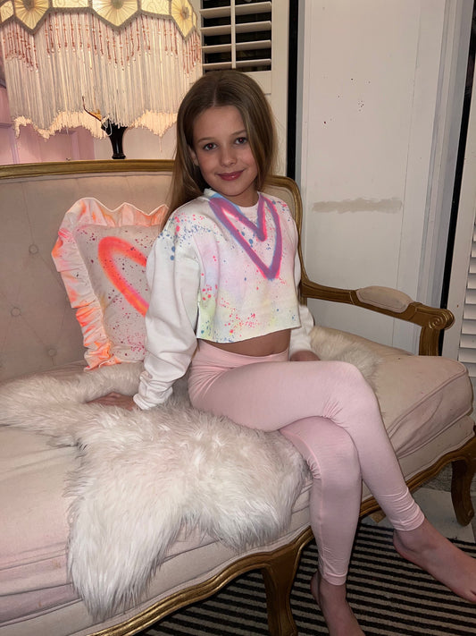 Kids cropped jumpers & leggings 💗😍