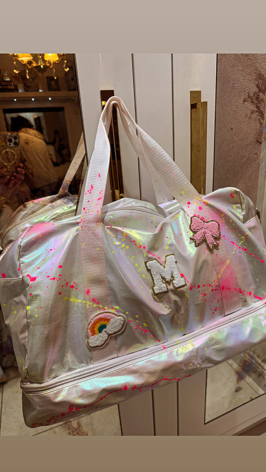 Pearlescent holdall 🩷