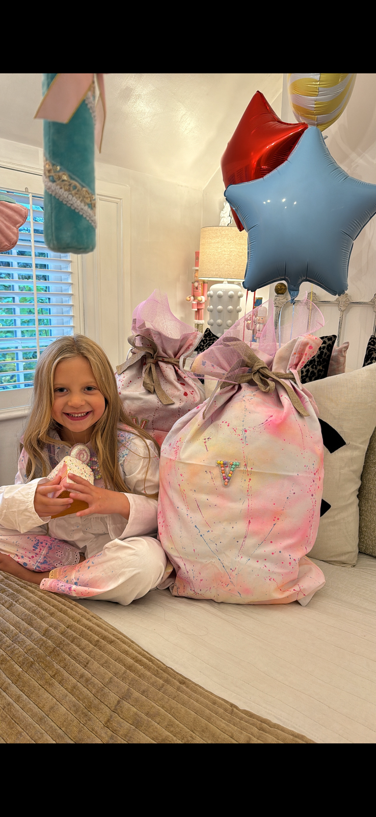 Personalised Christmas sacks 💗