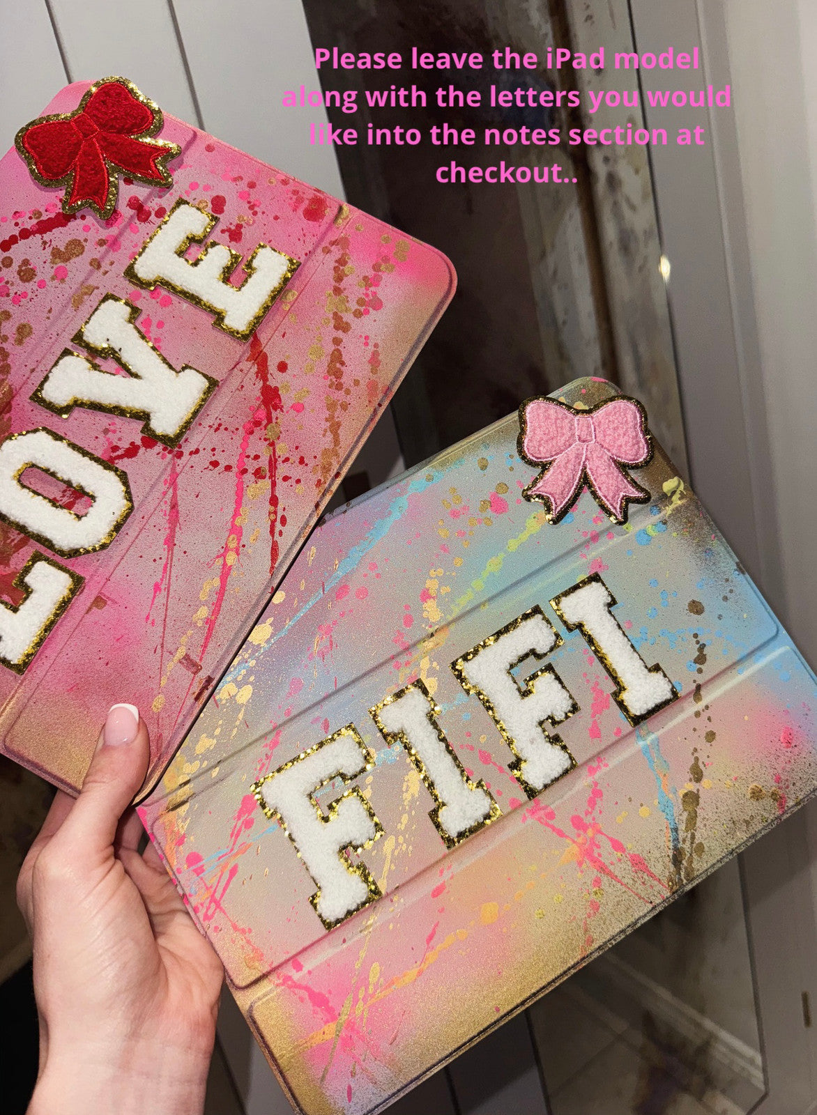 iPad case 🩷 3 letters