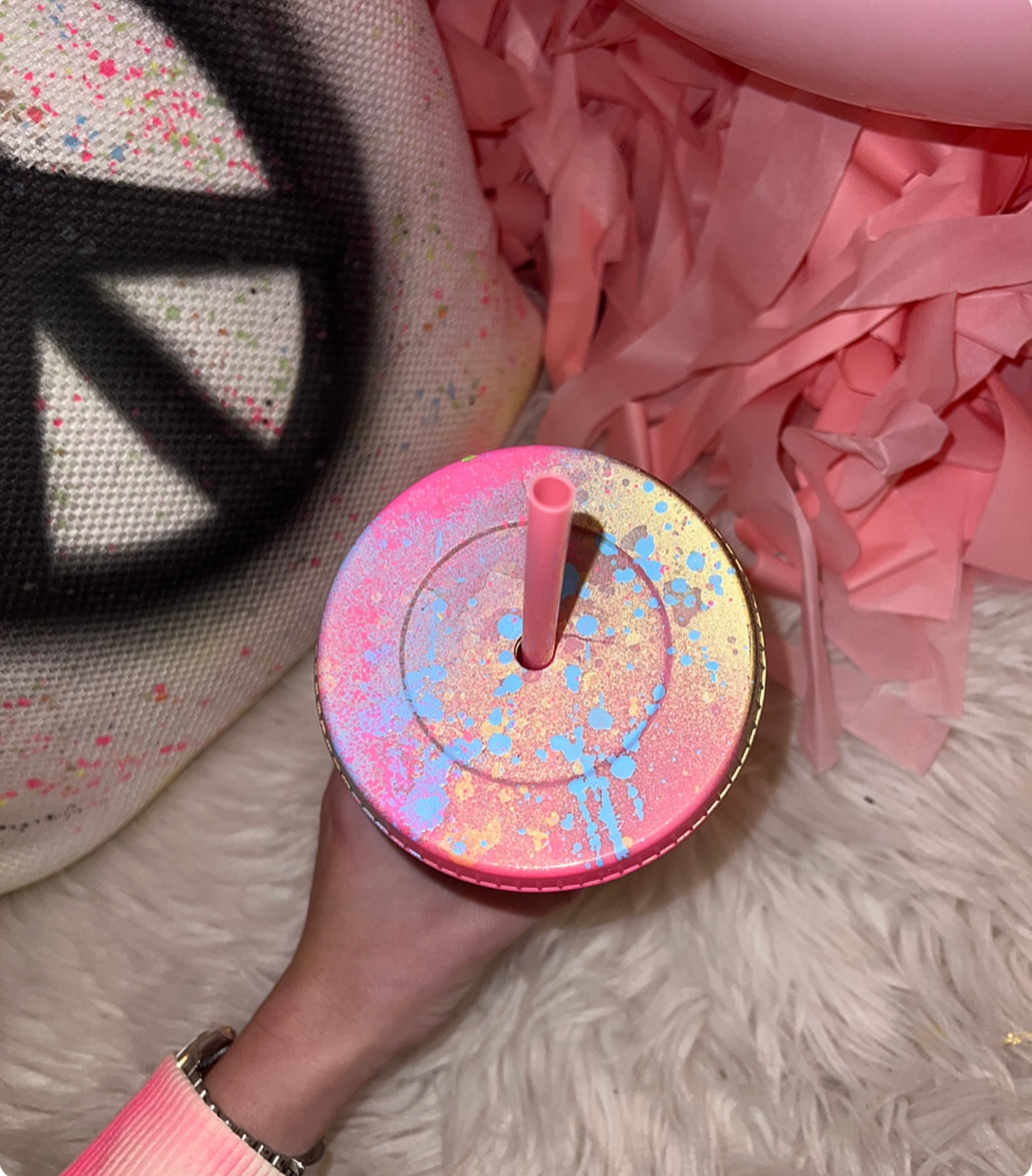 Spray cups 💘💙✨💗☮️✌🏽