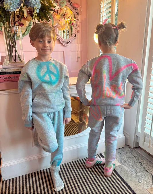 Boys peace tracksuits 🩵