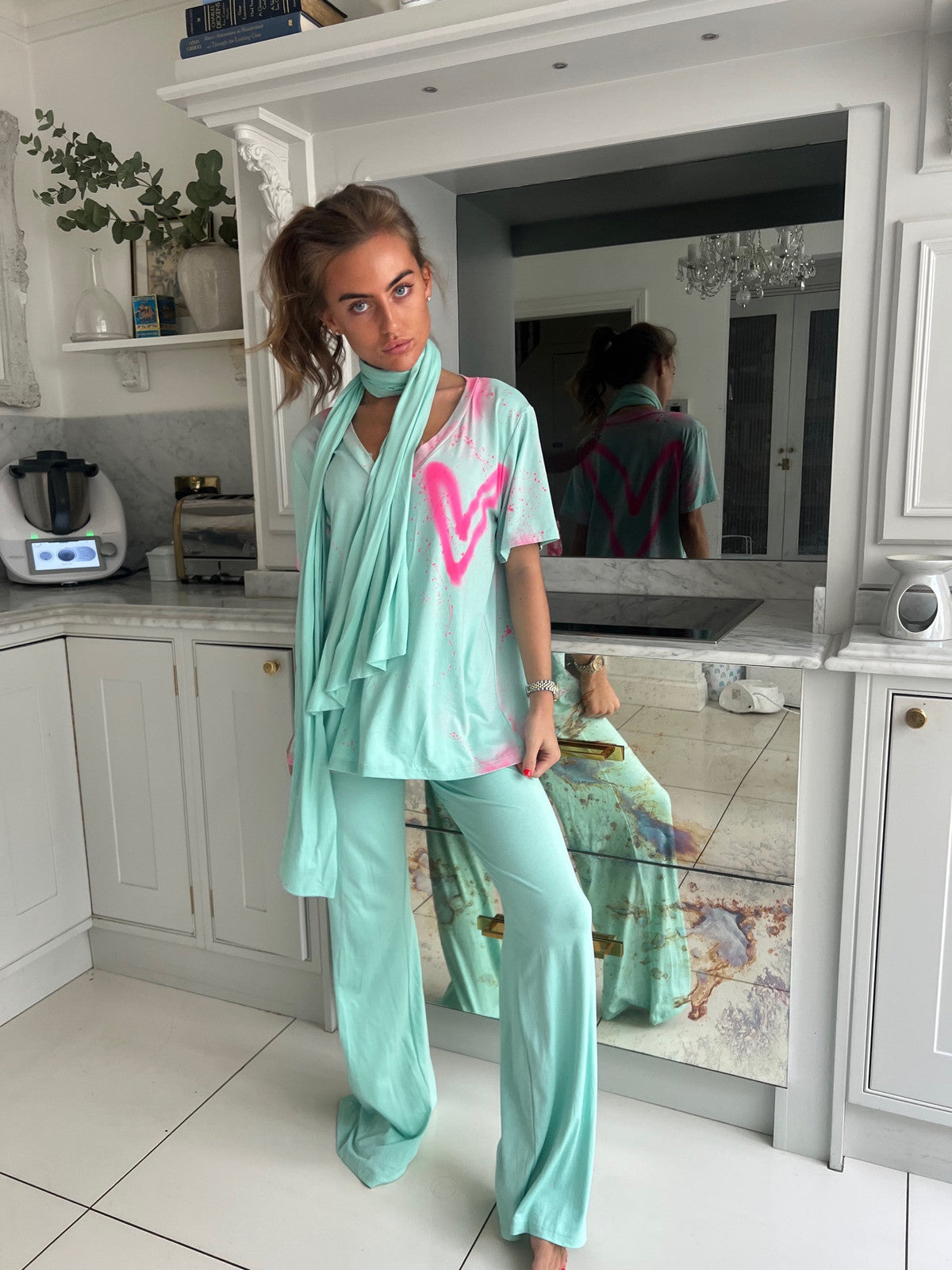 Mint green trousers 💚😍💖