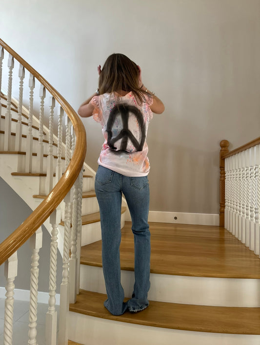 ☮️ lace tee